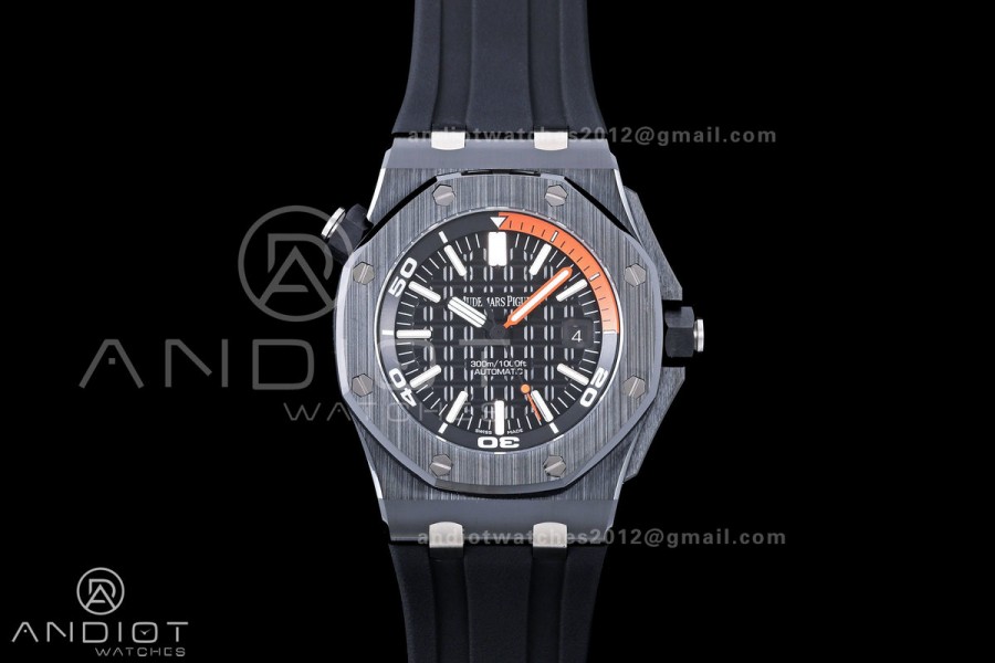 Royal Oak Offshore Diver 15707 Black Ceramic JF 1:1 Best Edition SA3120 Super Clone