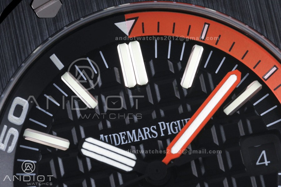 Royal Oak Offshore Diver 15707 Black Ceramic JF 1:1 Best Edition SA3120 Super Clone
