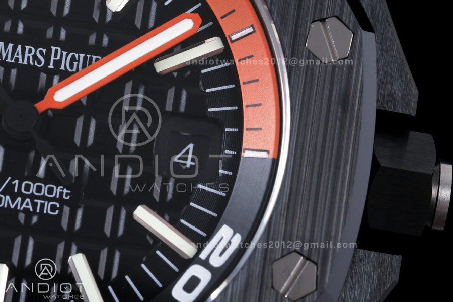 Royal Oak Offshore Diver 15707 Black Ceramic JF 1:1 Best Edition SA3120 Super Clone
