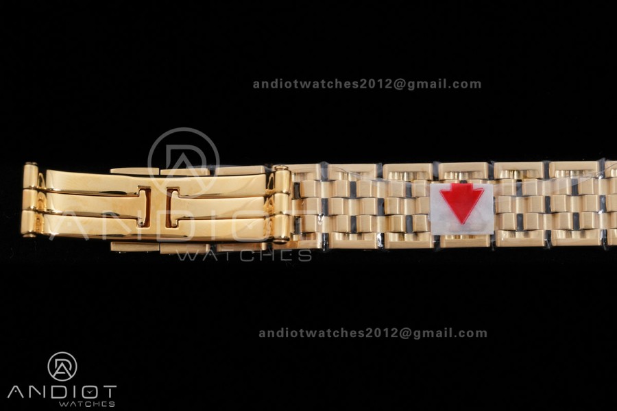 Panthère 22mm BVF 1:1 Best Edition YG White Dial Diamonds Bezel on YG Bracelet Ronda Quartz