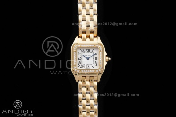 Panthère 22mm BVF 1:1 Best Edition YG White Dial ...