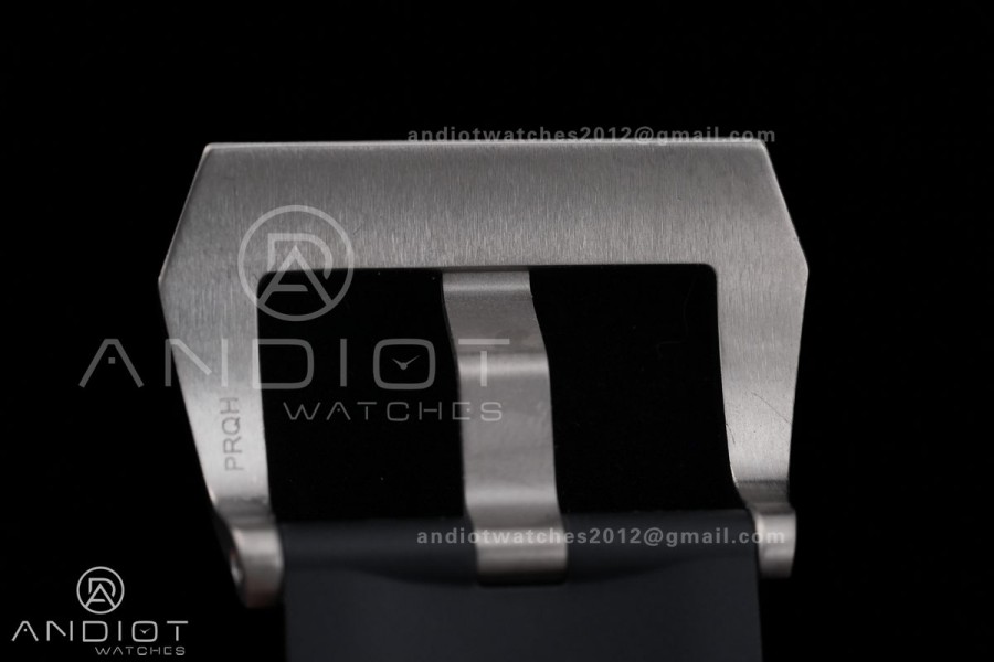 PAM1389 Titanium Submersible Black Ceramic Bezel  VSF 1:1 Best Edition Black Dial On Black Rubber Strap P.9010 Clone