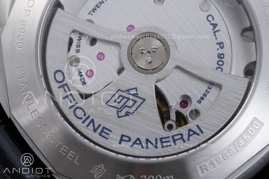 PAM312 R VSF 1:1 Best Edition on Black Leather Strap P.9000 Super Clone V2