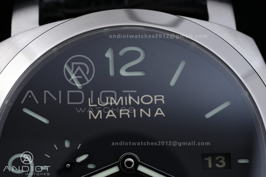 PAM312 R VSF 1:1 Best Edition on Black Leather Strap P.9000 Super Clone V2