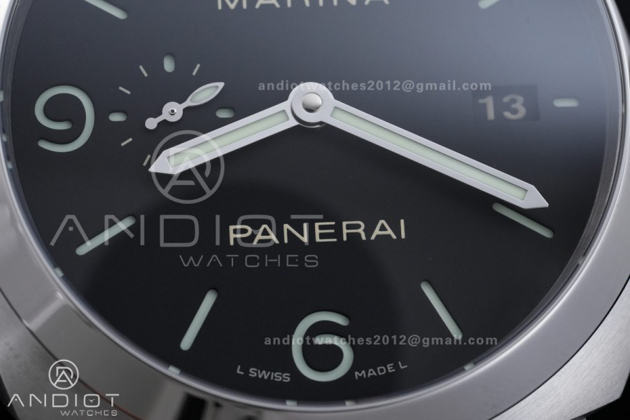 PAM312 R VSF 1:1 Best Edition on Black Leather Strap P.9000 Super Clone V2