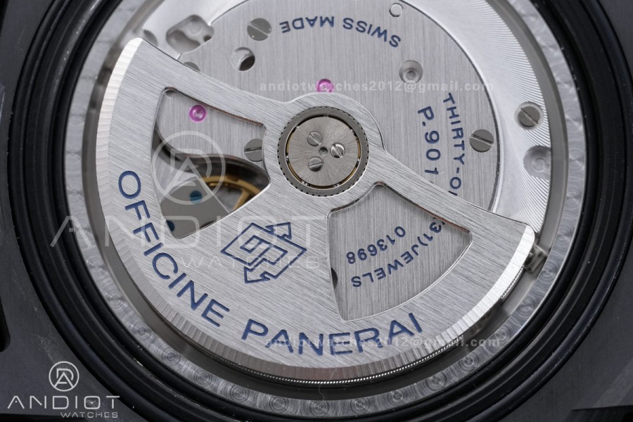PAM 979 Carbotech VSF Best Edition Carbon Dial on Rubber Strap P.9010 Clone