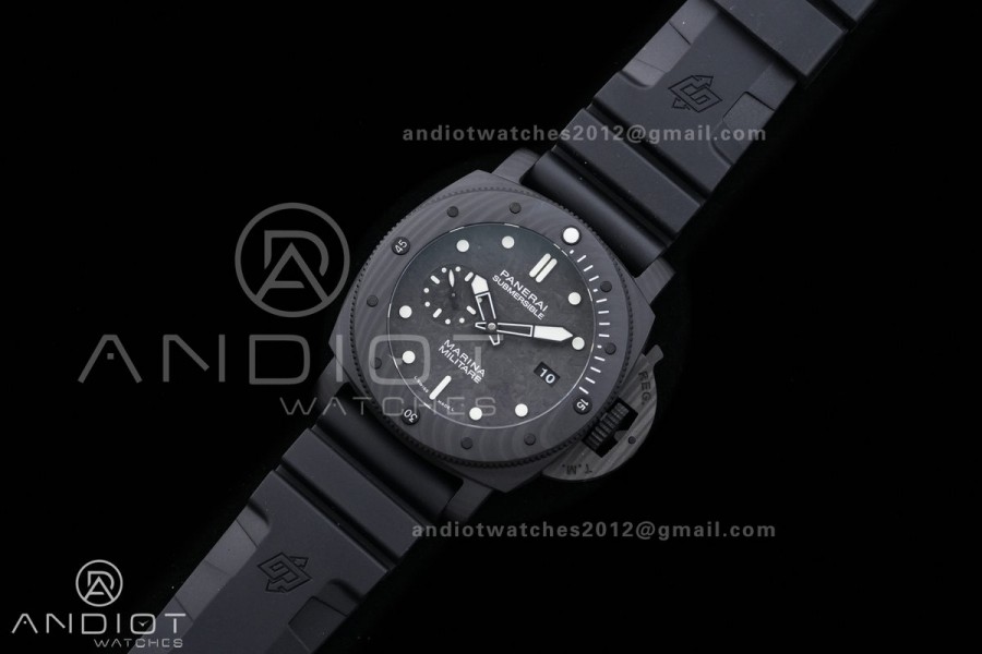 PAM 979 Carbotech VSF Best Edition Carbon Dial on Rubber Strap P.9010 Clone