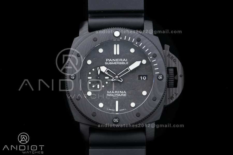 PAM 979 Carbotech VSF Best Edition Carbon Dial on Rubber Strap P.9010 Clone