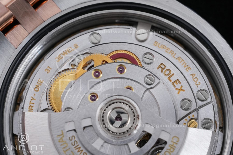 DateJust 41 126331 SS/RG ARF 1:1 Best Edition RG Stick Dial on Jubilee Bracelet DD3235