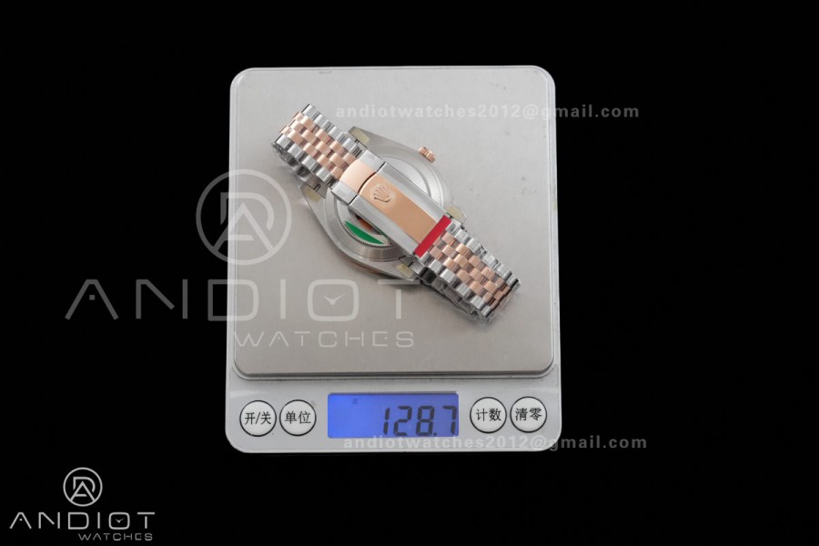 DateJust 41 126331 SS/RG ARF 1:1 Best Edition RG Diamonds Dial on Jubilee Bracelet DD3235