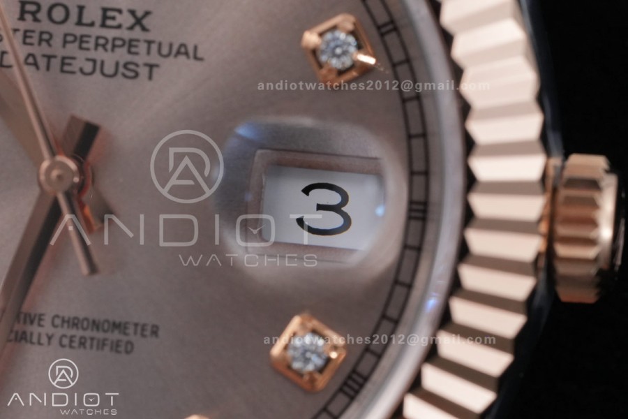 DateJust 41 126331 SS/RG ARF 1:1 Best Edition RG Diamonds Dial on Jubilee Bracelet DD3235
