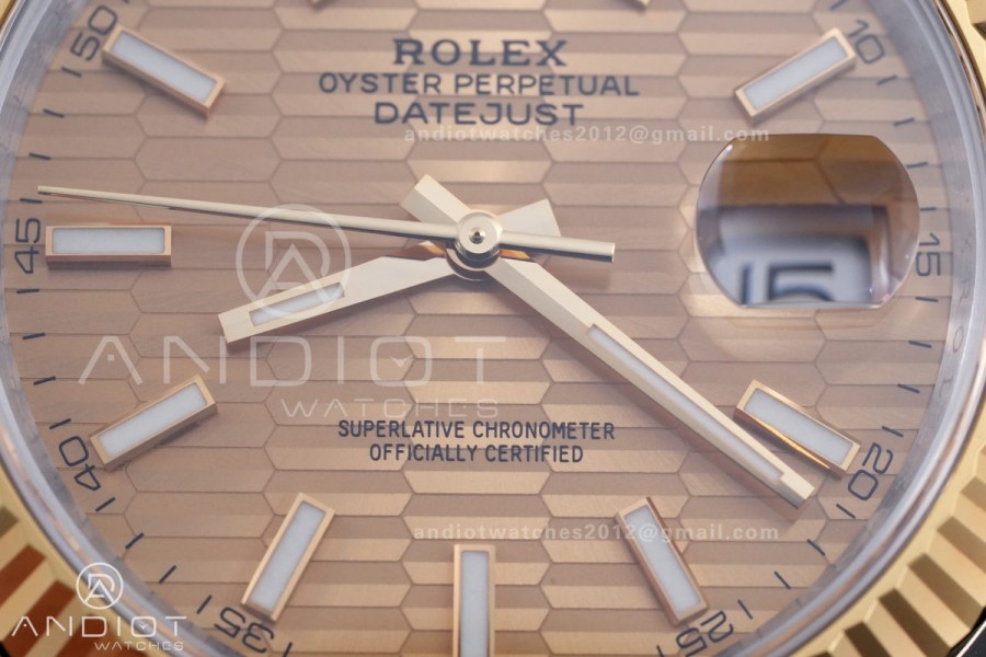 DateJust 41 126333 ARF 1:1 Best Edition 904L Steel YG Textured Dial on Jubilee Bracelet DD3235