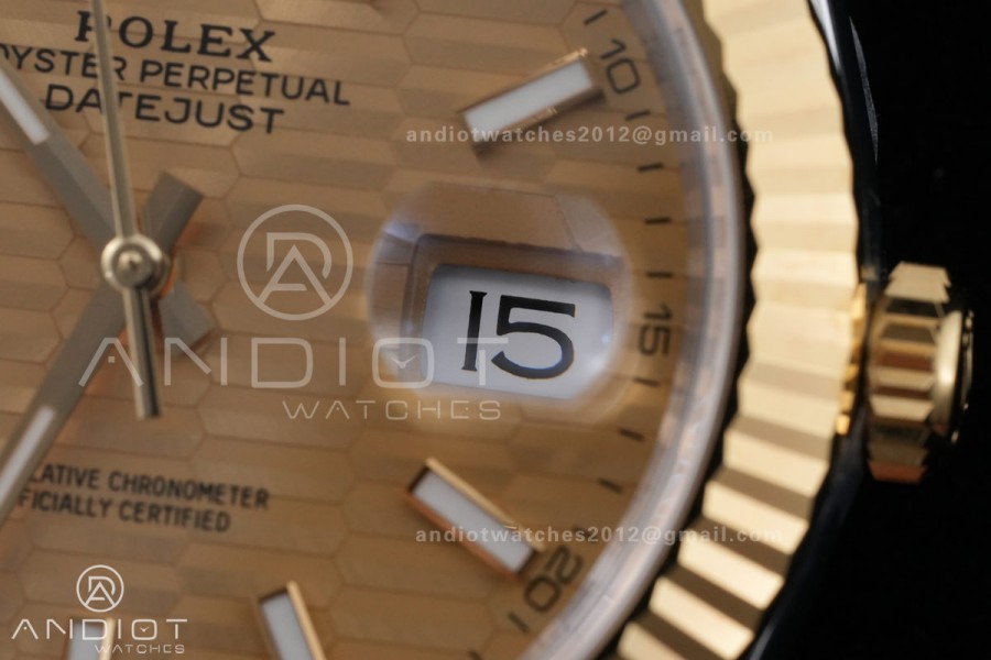 DateJust 41 126333 ARF 1:1 Best Edition 904L Steel YG Textured Dial on Jubilee Bracelet DD3235
