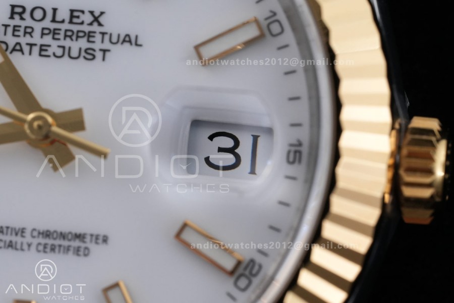 DateJust 41 126333 SS/YG ARF 1:1 Best Edition White Stick Dial on Jubilee Bracelet DD3235