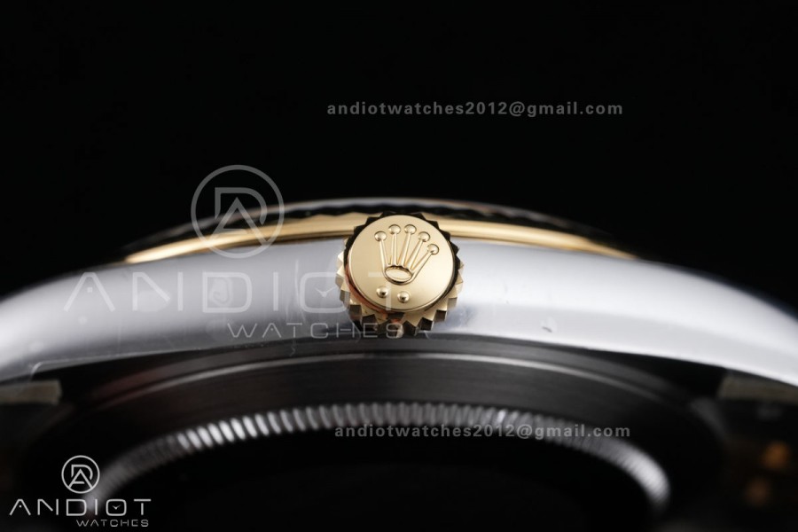 DateJust 41 126333 SS/YG ARF 1:1 Best Edition Gray Dial Green Roman on Jubilee Bracelet DD3235
