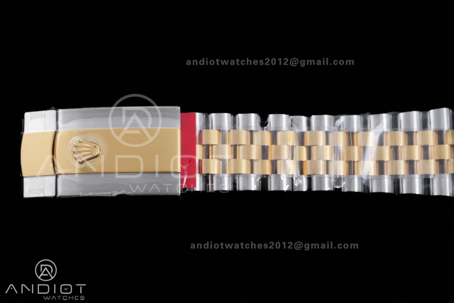 DateJust 41 126333 SS/YG ARF 1:1 Best Edition Gray Dial Green Roman on Jubilee Bracelet DD3235