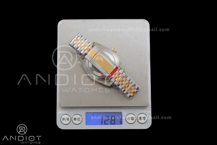 DateJust 41 126333 SS/YG ARF 1:1 Best Edition Gray Dial Green Roman on Jubilee Bracelet DD3235