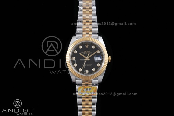 DateJust 41 126333 SS/YG ARF 1:1 Best Edition Blac...