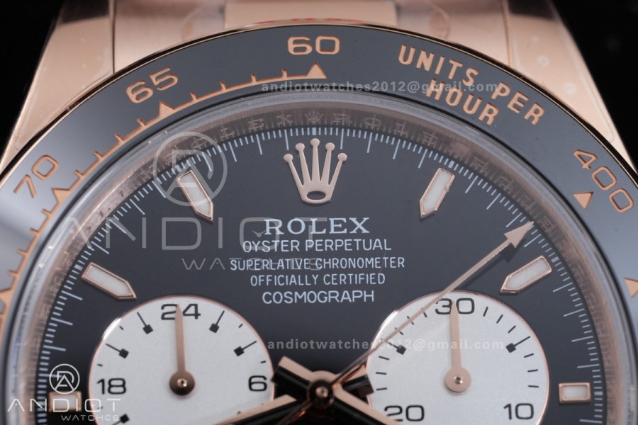 Daytona 126525 LN Le Mans QF 1:1 Best Edition on RG Bracelet JH4132 Free Sprung 198g (Weighted) V13