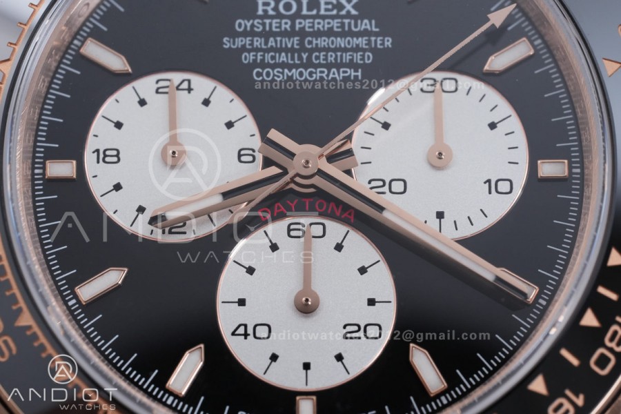 Daytona 126525 LN Le Mans QF 1:1 Best Edition on RG Bracelet JH4132 Free Sprung 198g (Weighted) V13
