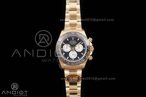 Daytona 126528 LN Le Mans QF 1:1 Best Edition on YG Bracelet JH4132 Free Sprung 198g(Weighted) V13
