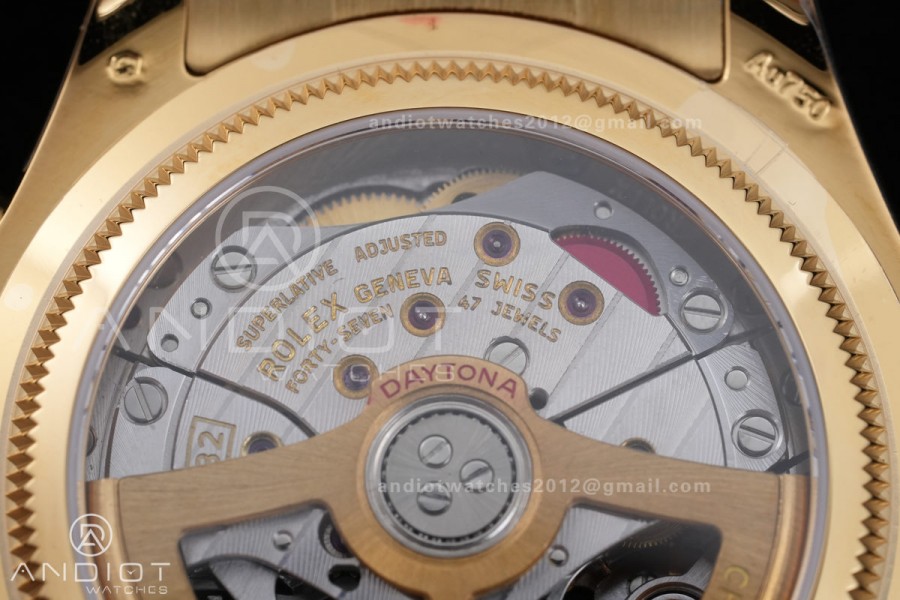 Daytona 126528 LN Le Mans QF 1:1 Best Edition on YG Bracelet JH4132 Free Sprung 198g(Weighted) V13
