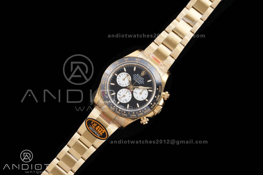 Daytona 126528 LN Le Mans QF 1:1 Best Edition on YG Bracelet JH4132 Free Sprung 198g(Weighted) V13