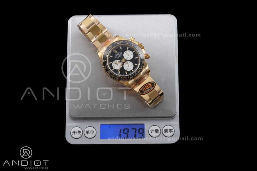 Daytona 126528 LN Le Mans QF 1:1 Best Edition on YG Bracelet JH4132 Free Sprung 198g(Weighted) V13