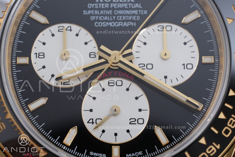 Daytona 126528 LN Le Mans QF 1:1 Best Edition on YG Bracelet JH4132 Free Sprung 198g(Weighted) V13