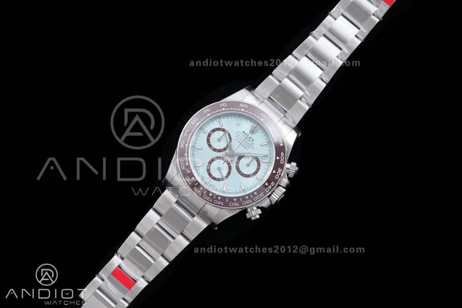 Daytona 126506 Gain Weight VSF 1:1 Best Edition Ice Blue Dial Stick Markers On Bracelet DD4131 (Free Sprung Look)