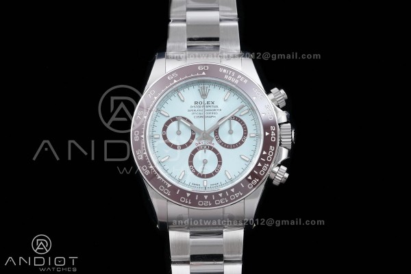 Daytona 126506 Gain Weight VSF 1:1 Best Edition Ice Blue Dial Stick Markers On Bracelet DD4131 (Free Sprung Look)