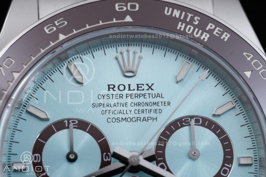 Daytona 126506 Gain Weight VSF 1:1 Best Edition Ice Blue Dial Stick Markers On Bracelet DD4131 (Free Sprung Look)