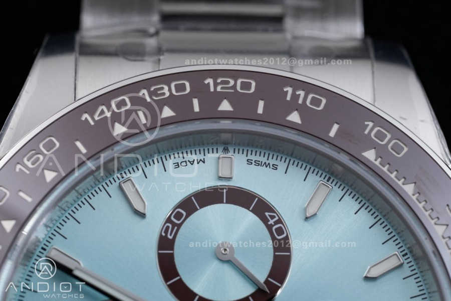 Daytona 126506 Gain Weight VSF 1:1 Best Edition Ice Blue Dial Stick Markers On Bracelet DD4131 (Free Sprung Look)