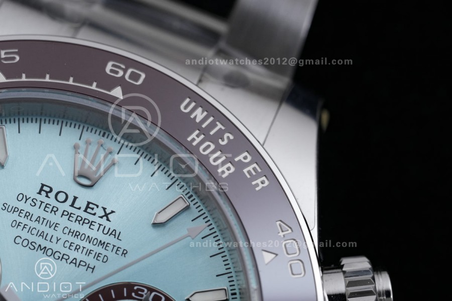 Daytona 126506 Gain Weight VSF 1:1 Best Edition Ice Blue Dial Stick Markers On Bracelet DD4131 (Free Sprung Look)
