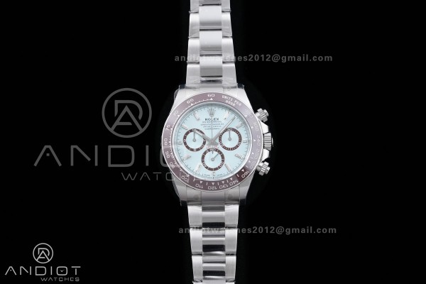 Daytona 126506 Gain Weight VSF 1:1 Best Edition Ice Blue Dial T Diamond Markers On Bracelet DD4131 (Free Sprung Look)