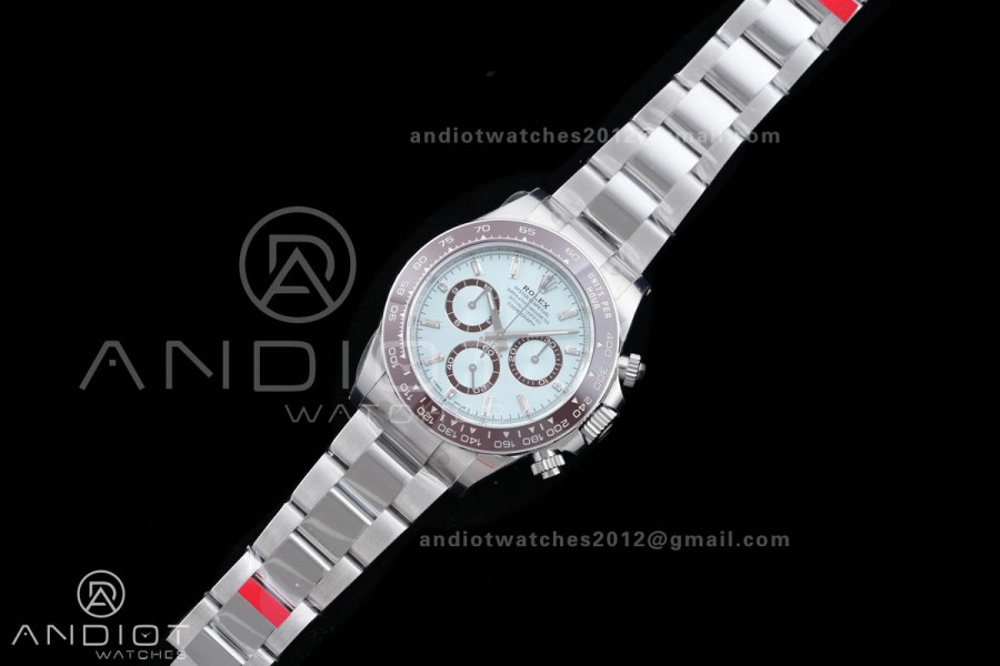 Daytona 126506 Gain Weight VSF 1:1 Best Edition Ice Blue Dial T Diamond Markers On Bracelet DD4131 (Free Sprung Look)