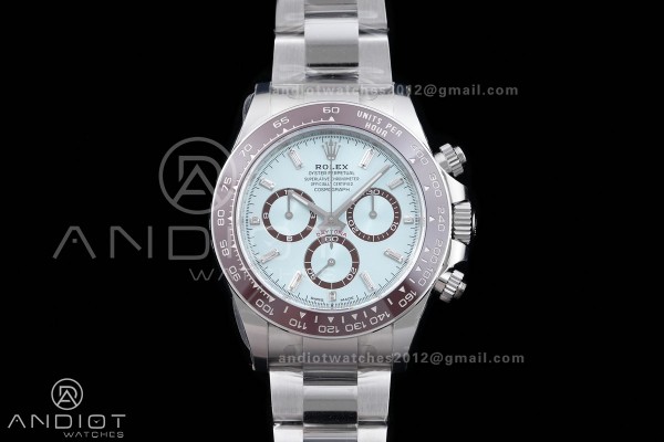 Daytona 126506 Gain Weight VSF 1:1 Best Edition Ice Blue Dial T Diamond Markers On Bracelet DD4131 (Free Sprung Look)