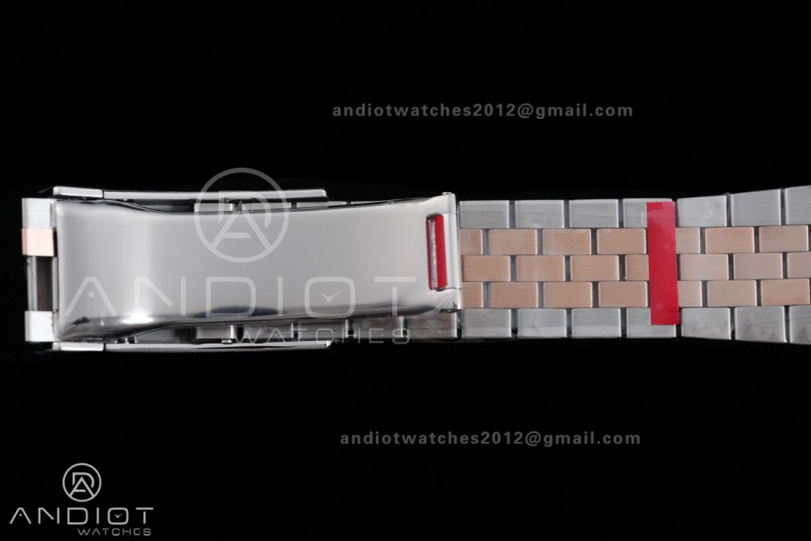 DateJust 36 126201 SS/RG VSF 1:1 Best Edition Gray Dial Green Roman on Jubilee Bracelet VS3235 V2