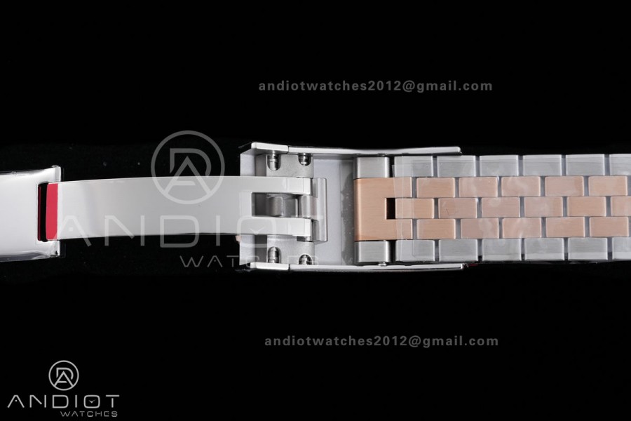 DateJust 36 126201 SS/RG VSF 1:1 Best Edition Gray Dial Green Roman on Jubilee Bracelet VS3235 V2