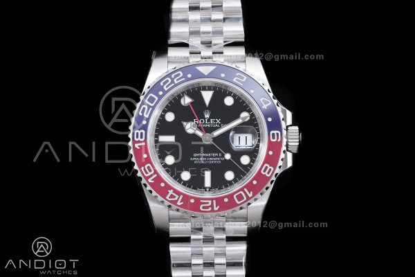 GMT-Master II 126710 BLRO Blue/Red Ceramic VSF Best Edition Pepsi on Jubilee Bracelet DD3285 V4(Free Sprung)