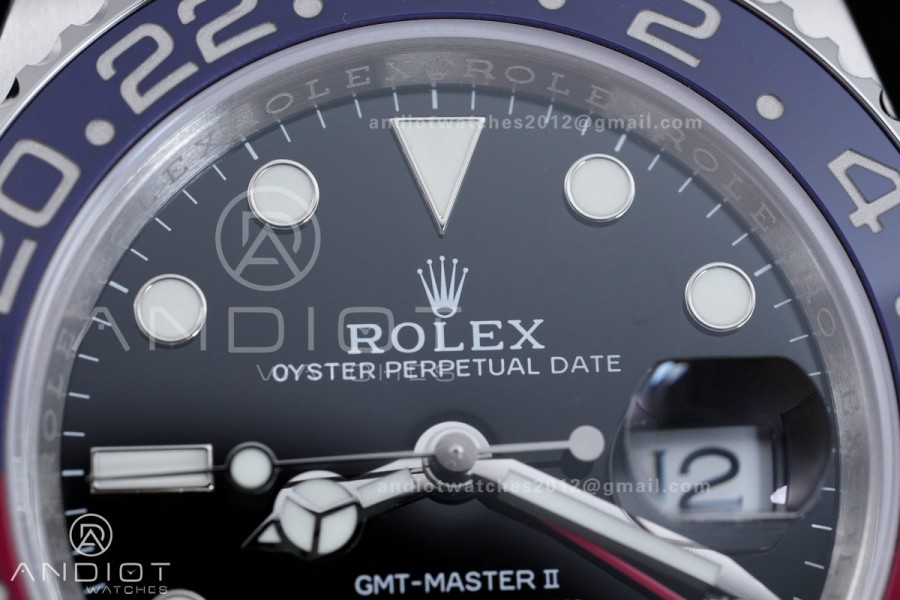 GMT-Master II 126710 BLRO Blue/Red Ceramic VSF Best Edition Pepsi on Jubilee Bracelet DD3285 V4(Free Sprung)