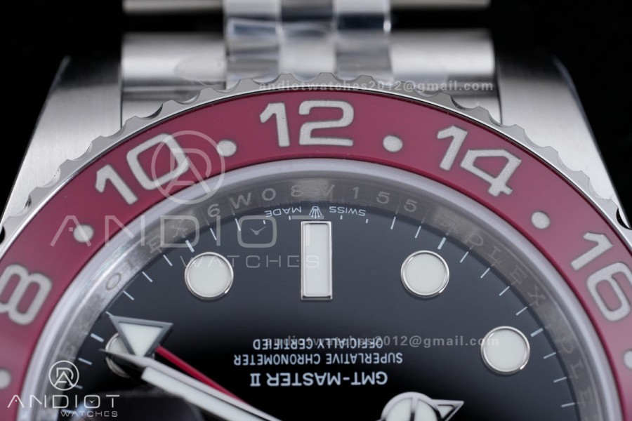 GMT-Master II 126710 BLRO Blue/Red Ceramic VSF Best Edition Pepsi on Jubilee Bracelet DD3285 V4(Free Sprung)