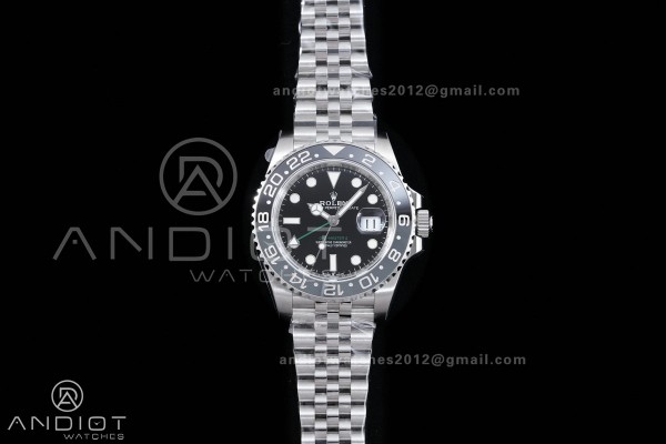 GMT-Master II 126710 GRNR Black/Gray Ceramic VSF Best Edition Bruce Wayne on Jubilee Bracelet DD3285 V4(Free Sprung)