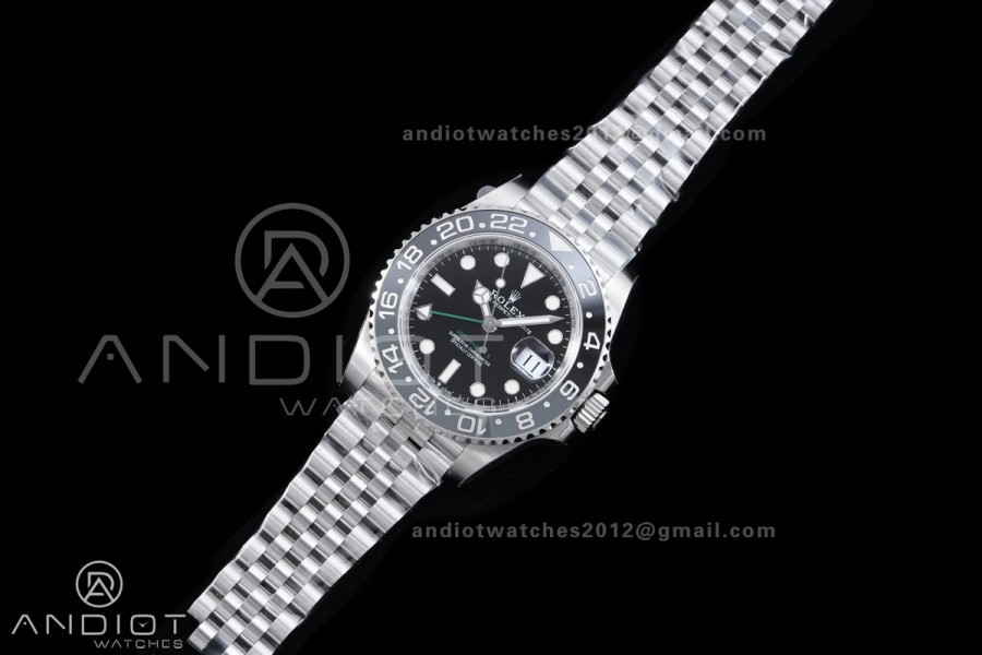 GMT-Master II 126710 GRNR Black/Gray Ceramic VSF Best Edition Bruce Wayne on Jubilee Bracelet DD3285 V4(Free Sprung)