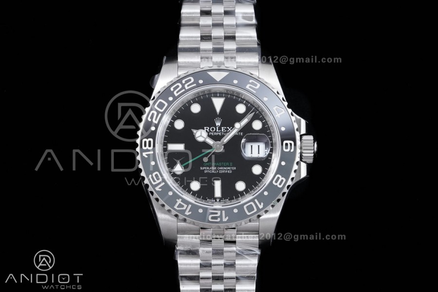 GMT-Master II 126710 GRNR Black/Gray Ceramic VSF Best Edition Bruce Wayne on Jubilee Bracelet DD3285 V4(Free Sprung)