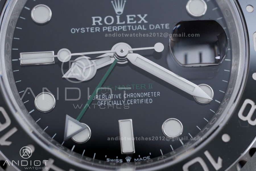GMT-Master II 126710 GRNR Black/Gray Ceramic VSF Best Edition Bruce Wayne on Jubilee Bracelet DD3285 V4(Free Sprung)