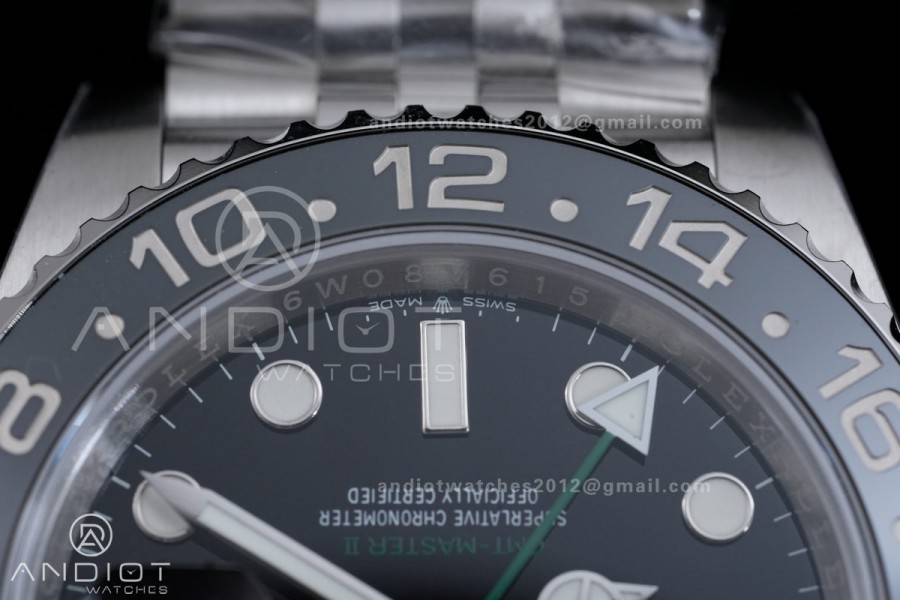 GMT-Master II 126710 GRNR Black/Gray Ceramic VSF Best Edition Bruce Wayne on Jubilee Bracelet DD3285 V4(Free Sprung)