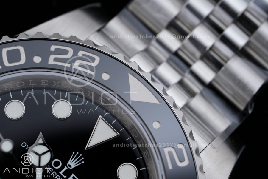 GMT-Master II 126710 GRNR Black/Gray Ceramic VSF Best Edition Bruce Wayne on Jubilee Bracelet DD3285 V4(Free Sprung)