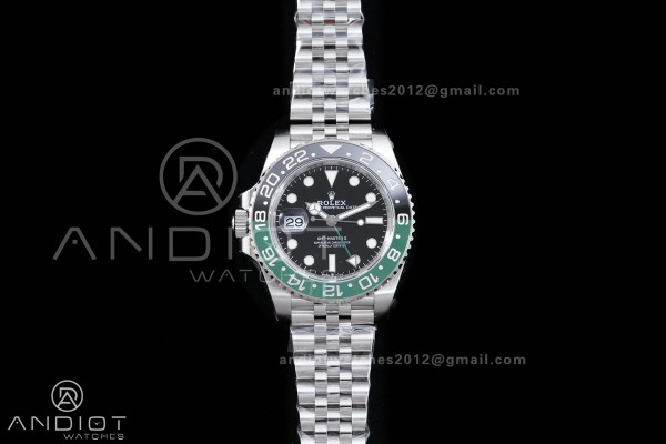 GMT-Master II 126720 VTNR 904L Steel V3 VSF 1:1 Sprite Best Edition Black Dial On Jubilee Bracelet DD3285 V4(Free Sprung) 