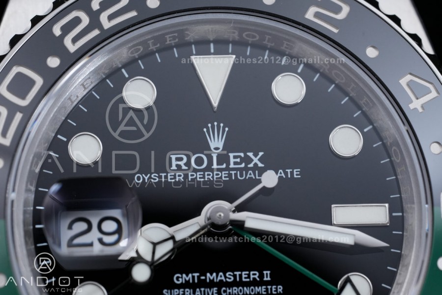 GMT-Master II 126720 VTNR 904L Steel V3 VSF 1:1 Sprite Best Edition Black Dial On Jubilee Bracelet DD3285 V4(Free Sprung) 